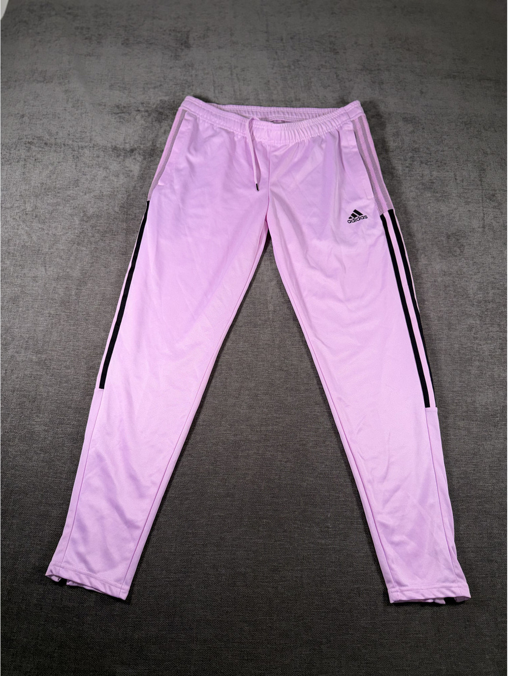 Adidas Primegreen Light Purple Track Pants with Black Stripes Size M
